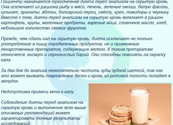 Подготовка к анализу скрытой крови в кале